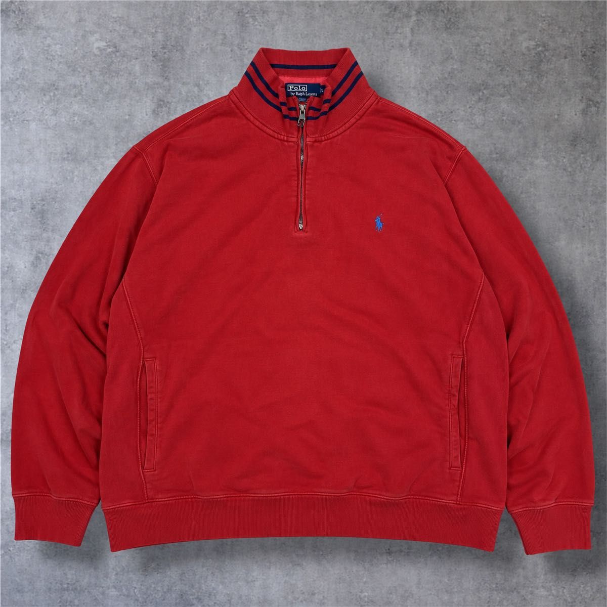 Polo by Ralph Lauren Half-Zip Sweatshirt Red M