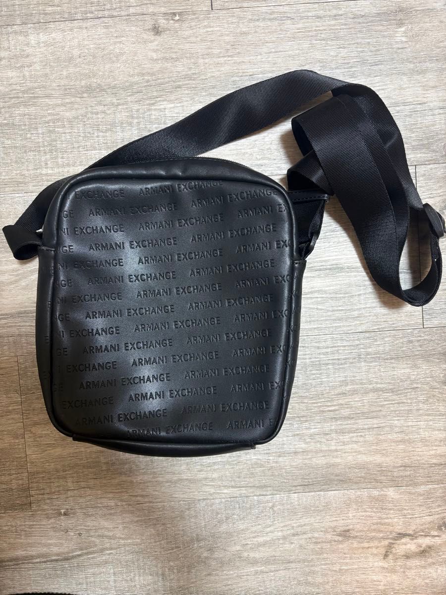 ARMANI EXCHANGE Armani Exchange Shoulder Bag Black with All-over Logo