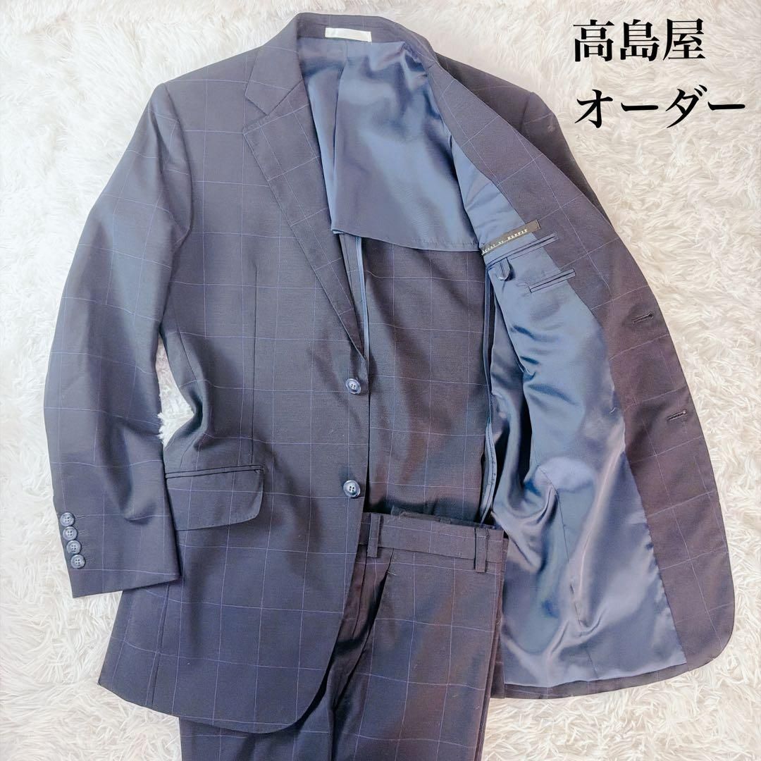Takashimaya Luxury Custom-Tailored Suit Set, Dark Navy, Backless, Business Style