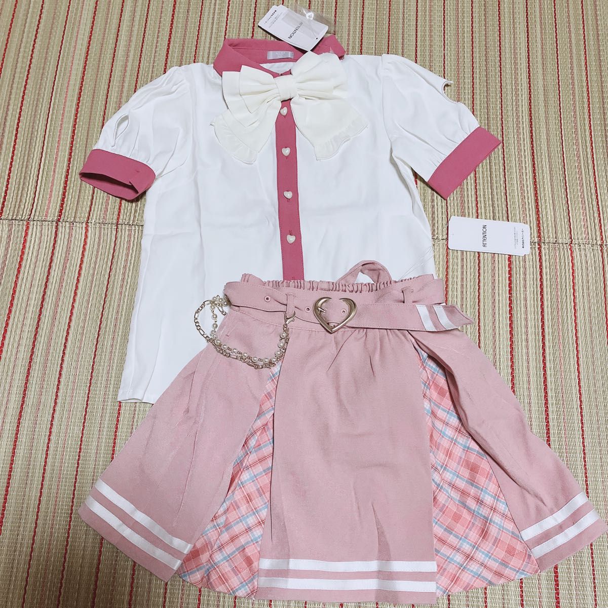 Acxees Fam Kids IDOLY Series 120 130 New Pleated Skirt Uniform Style Set