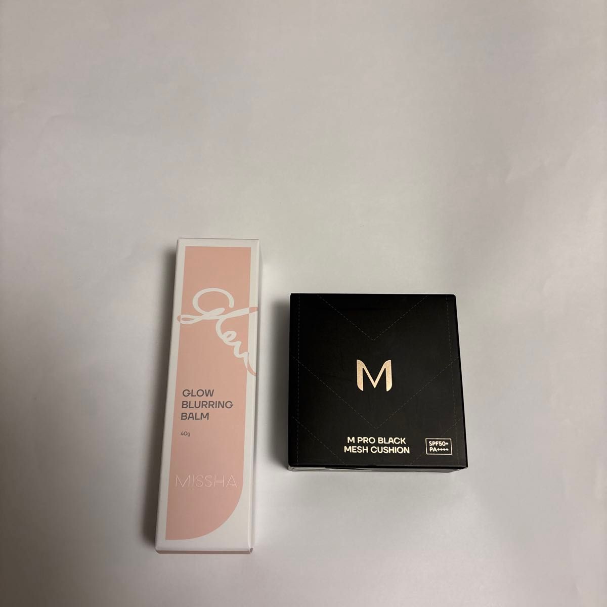 MISSHA Glow Blurring Balm 40g & M Pro Black Mesh Cushion 2-Piece Set