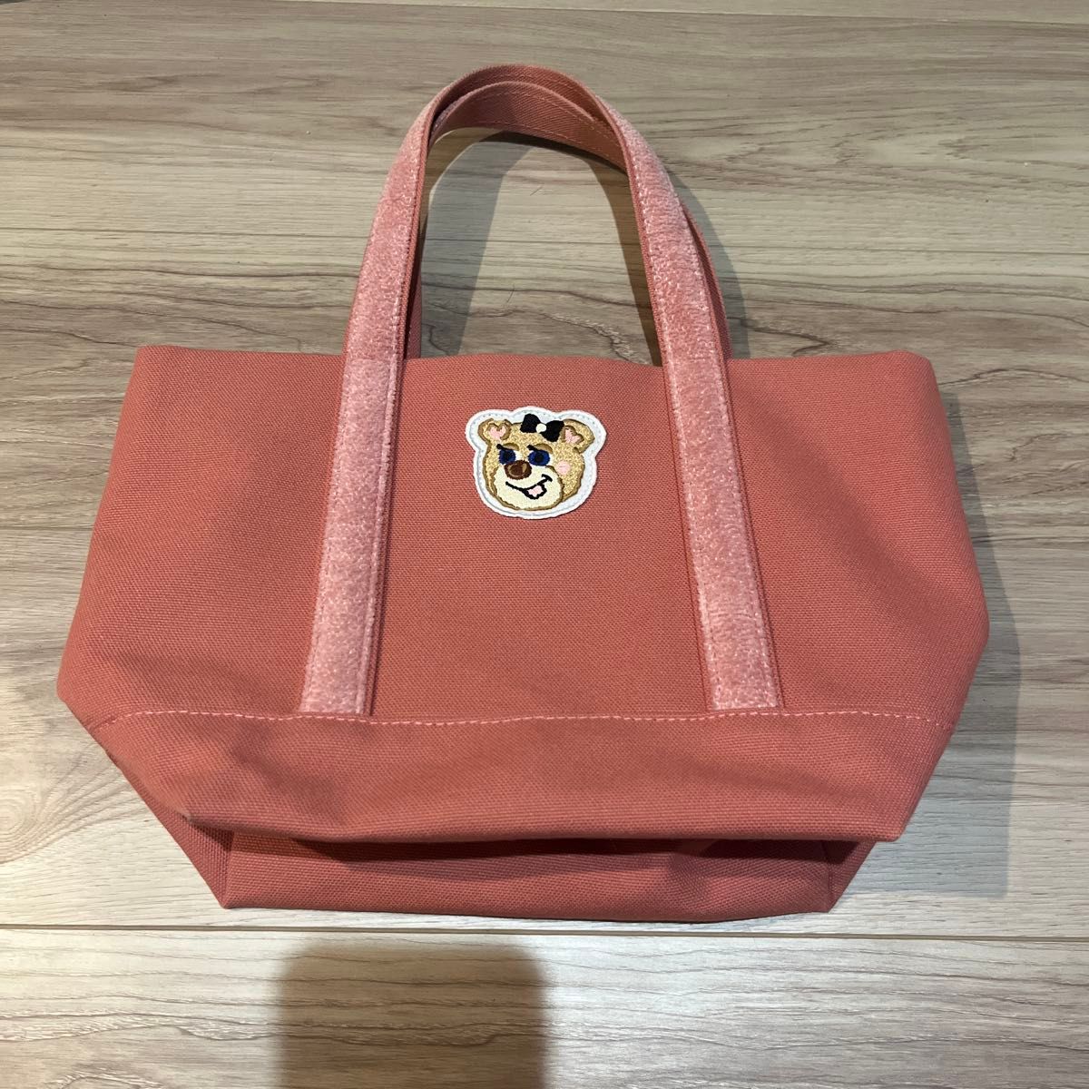 Labrarie by Feiler Wappen Tote Bag Old Teddy Girl FEILER Old Teddy Pink L