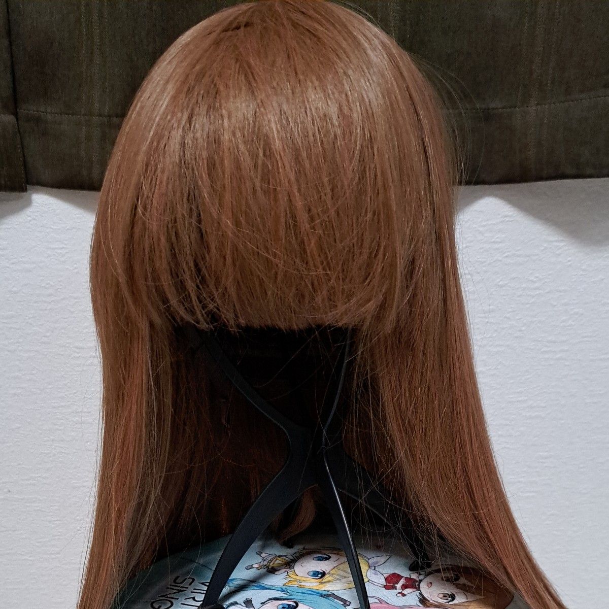 Full Wig, Long, Straight, Pink Ash