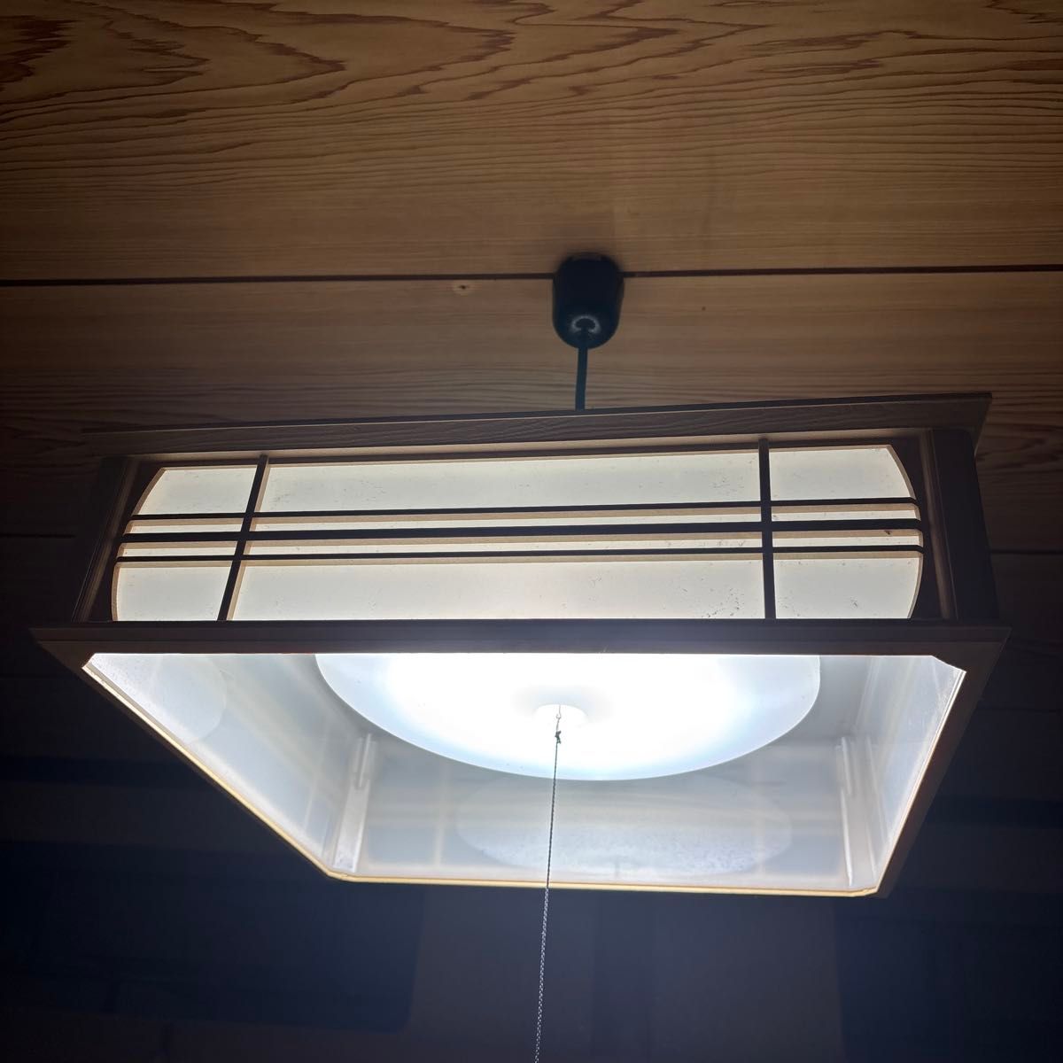 HITACHI 日立 LED LEP-CA800BJ 日式吊灯 木框 复古 天花板照明 和室用