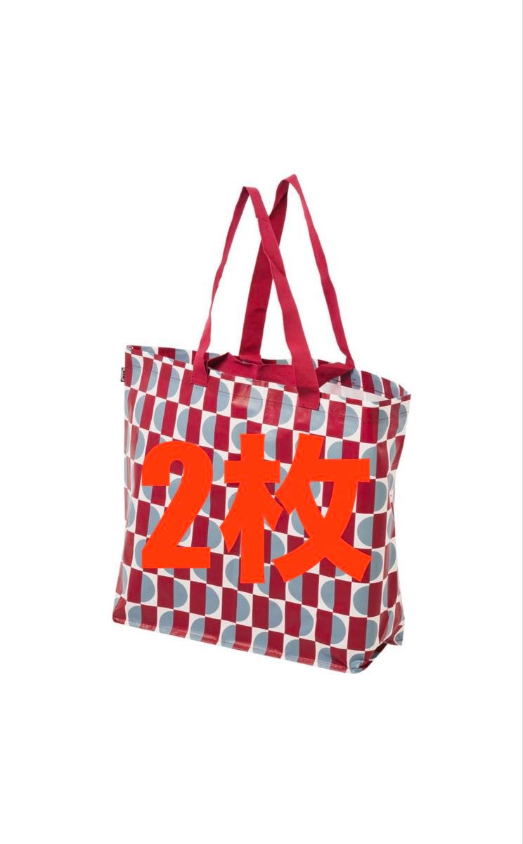 IKEA Eco Bag GORSNYGG Gorssnygg Carry Bag M, Red/Blue ★Price negotiation; category change will be ignored★
