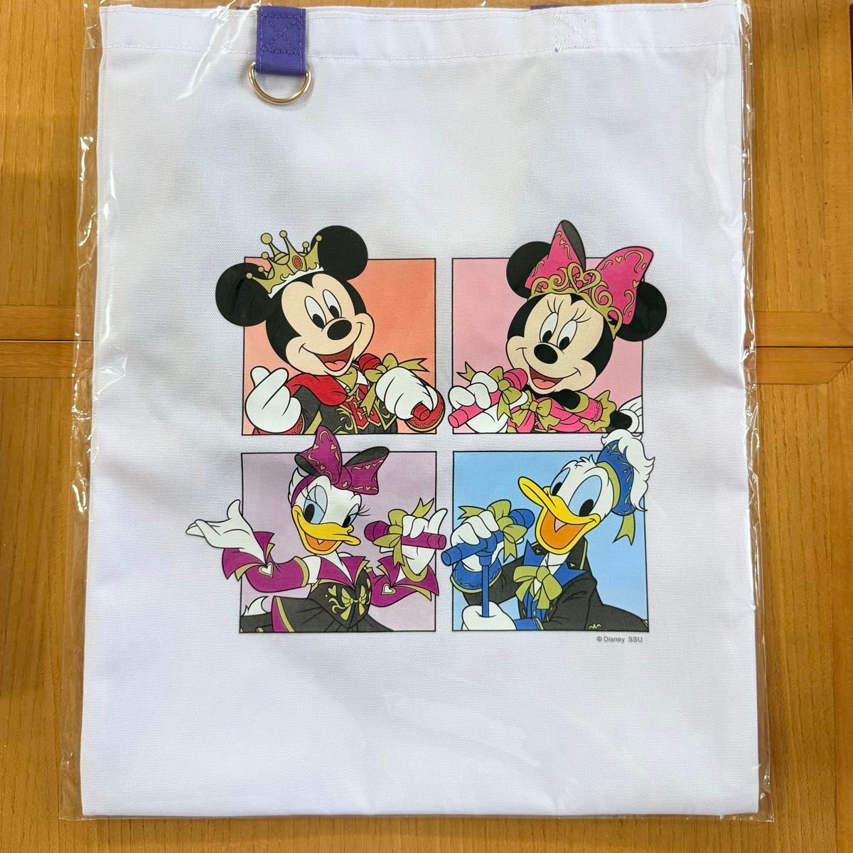 Happy Kuji Disney Idols on Stage Prize C Tote Bag Mickey Minnie Daisy Donald