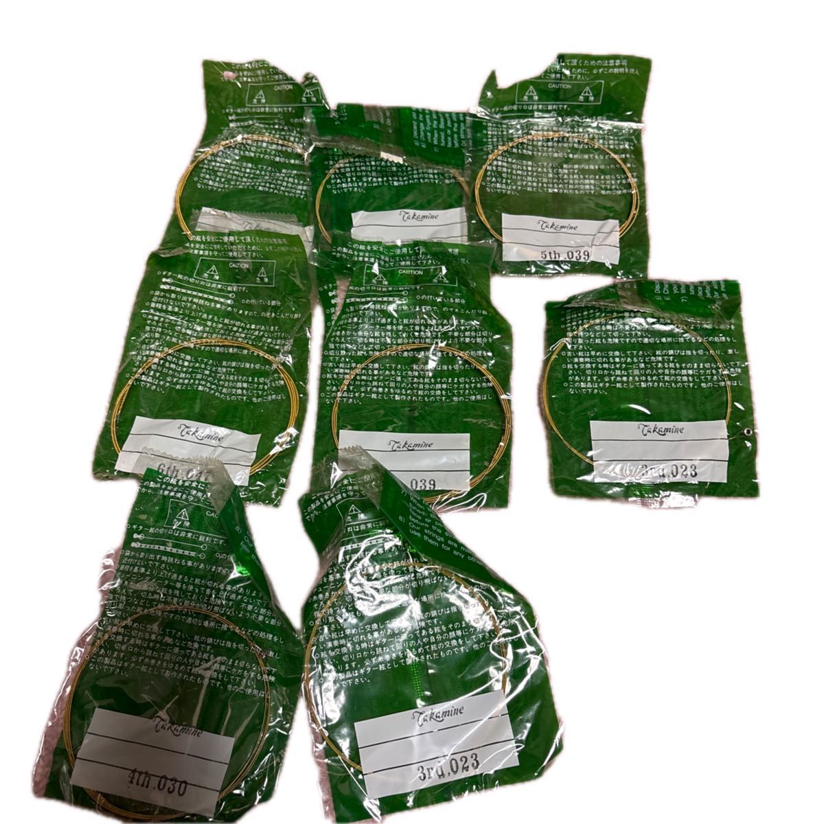 Takamine Acoustic Guitar Strings 7-String Set, Individual Strings